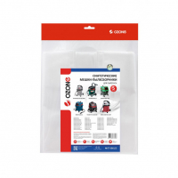 Мешки-пылесборники с увеличенным объемом, для пылесосов AEG, Bosch, Eibenstock синтетические, 5 шт, Ozone, MXT-3081/5NZ
